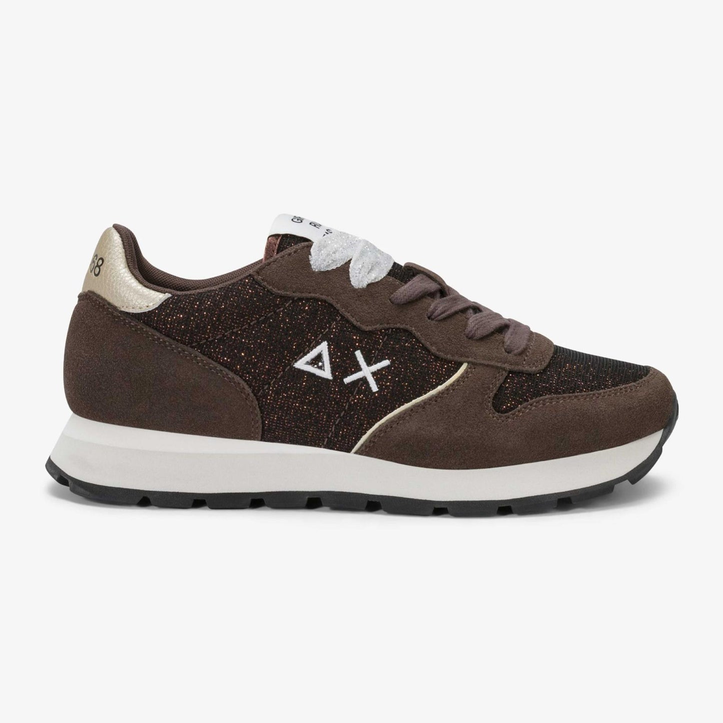 Sneakers SUN68 "ALLY GLITTER TEXTILE" Z46204-08 Marrone