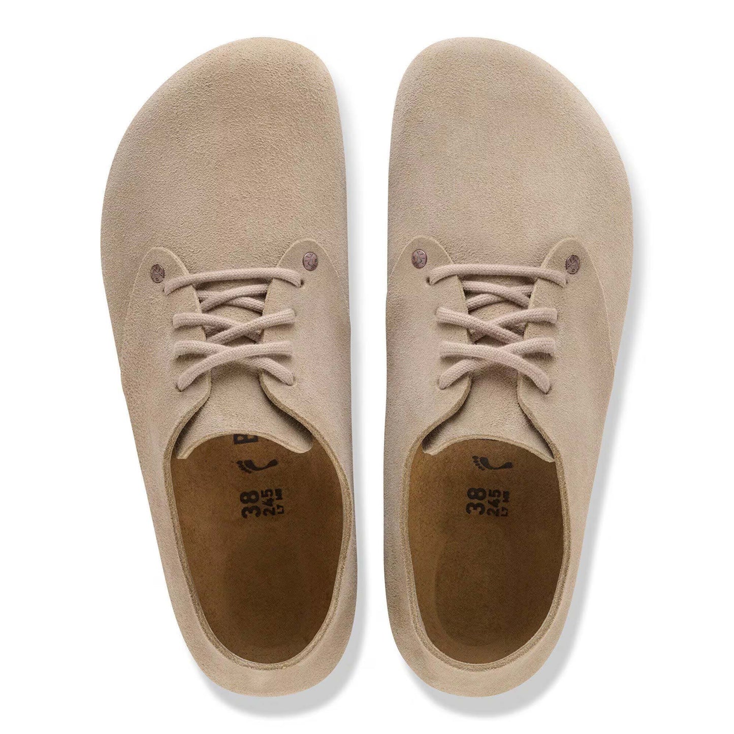 Birkenstock Maine taupe scarpe donna camoscio Taupe | Calzata stretta