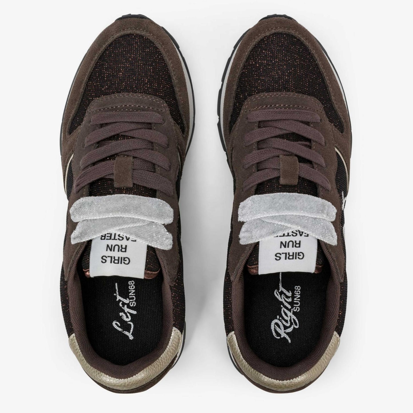 Sneakers SUN68 "ALLY GLITTER TEXTILE" Z46204-08 Marrone