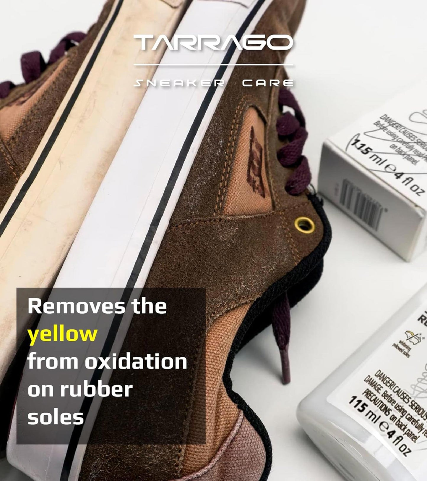 Detergente Tarrago "Sole Restorer" per sbiancare la gomma delle scarpe