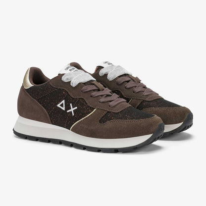Sneakers SUN68 "ALLY GLITTER TEXTILE" Z46204-08 Marrone