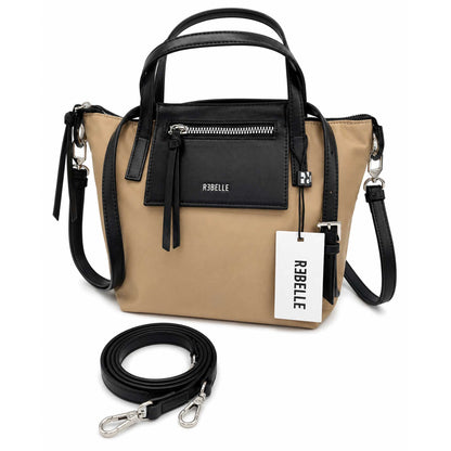 Borsa a spalla mini REBELLE NOA SMALL NYLON sand