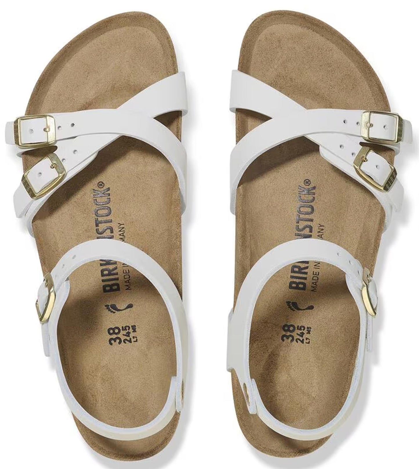 Sandali Kumba Birkenstock 1029417 nubuk bianco (35-41)