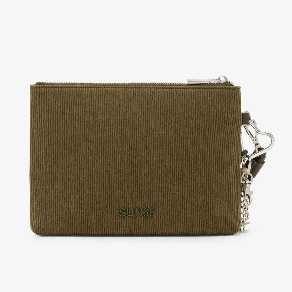 Pochette corduroy SUN68 Y46216_74 militare scuro