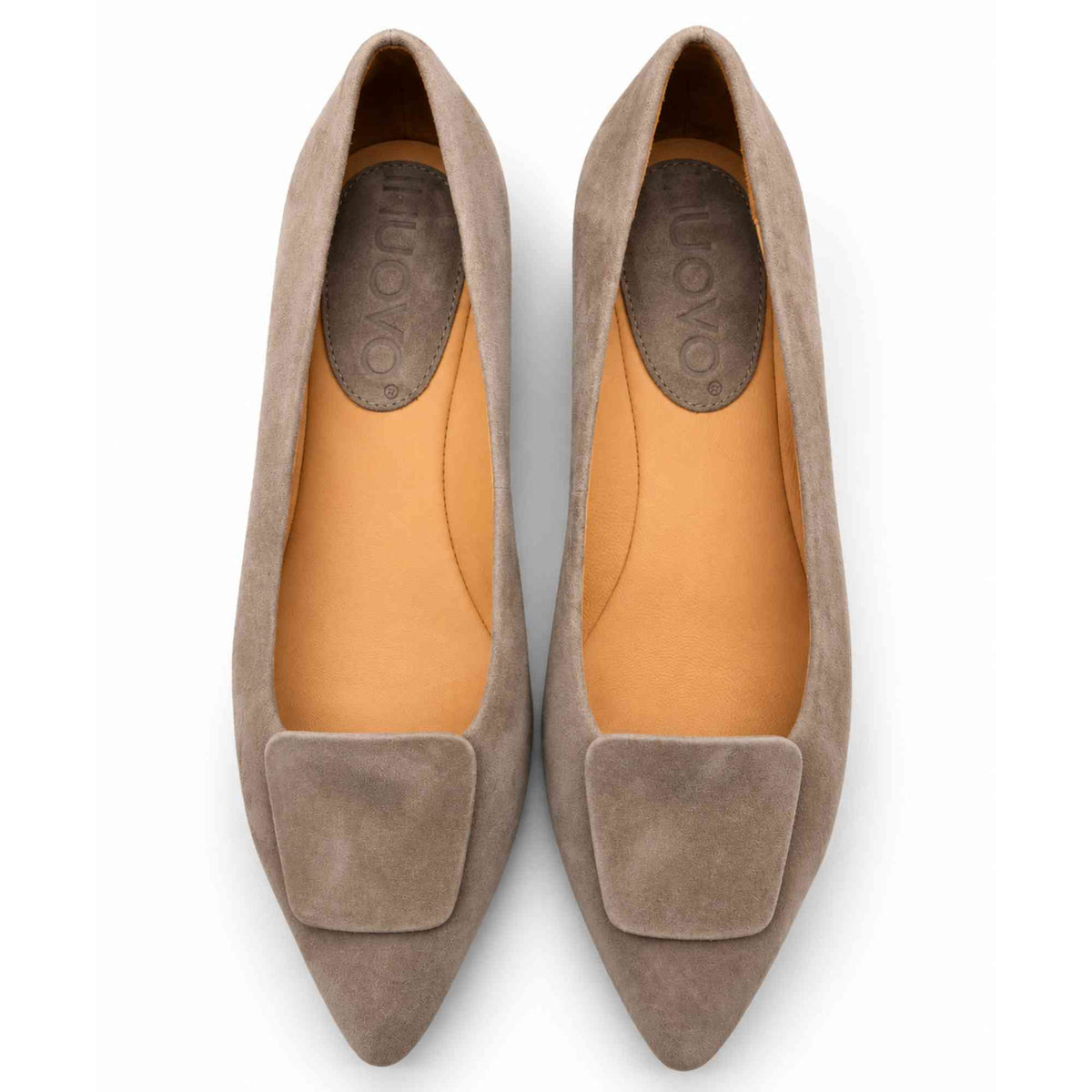 Dettaglio ballerine INUOVO DY6021 camoscio taupe