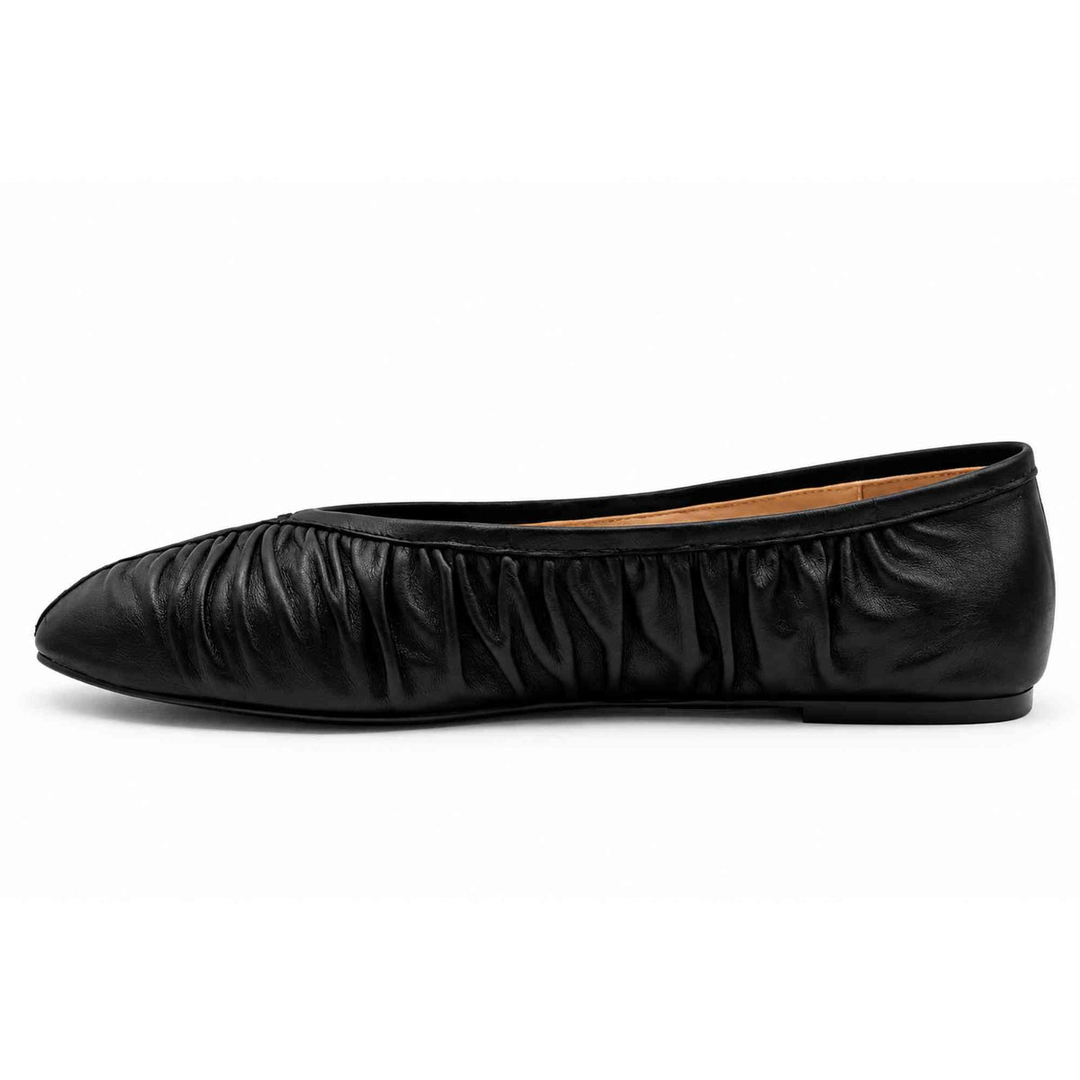 INUOVO HE1945 ballerina donna nera in pelle nappa