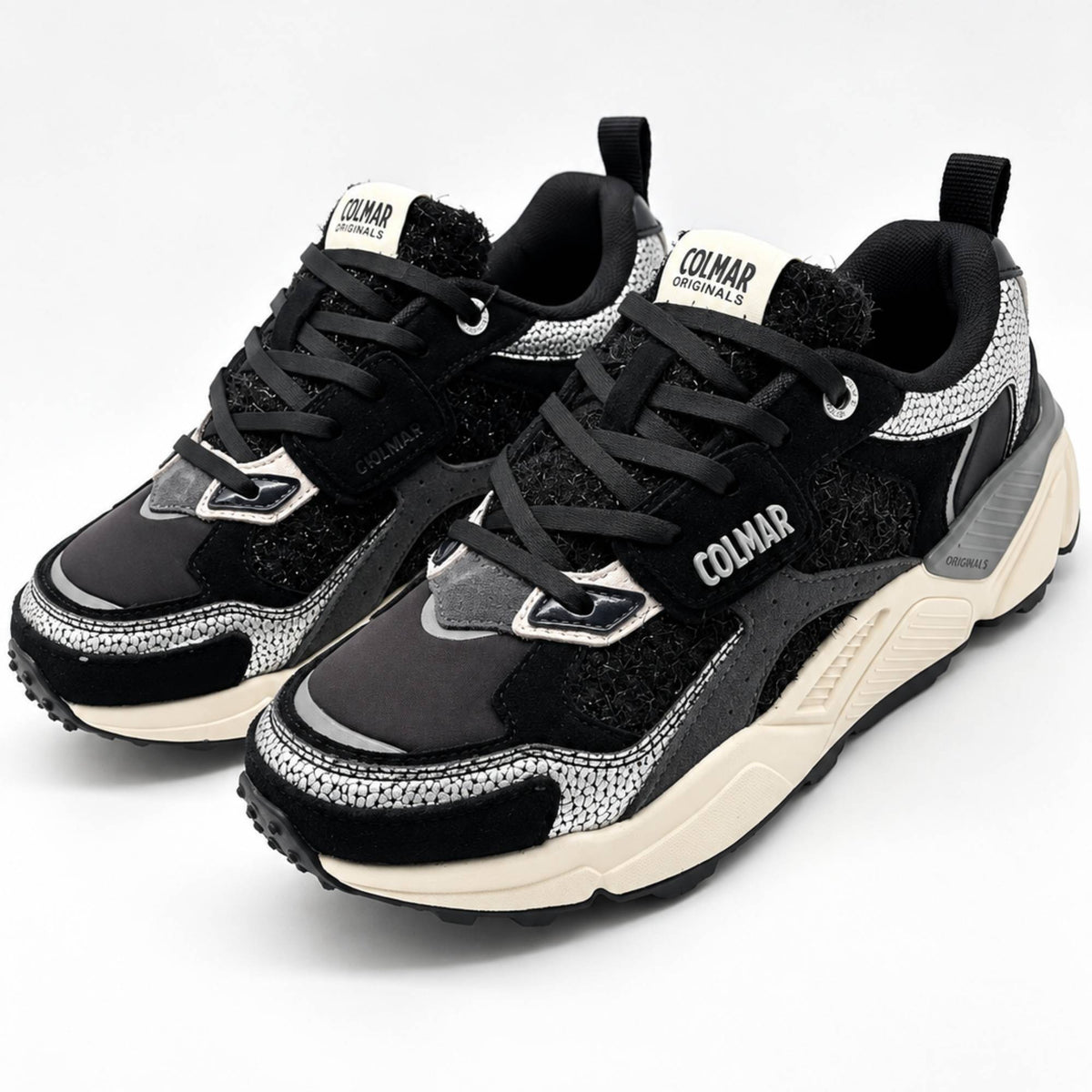 Sneaker Colmar Garner Sparkle S135 Donna Nero