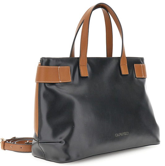 Borsa a mano CafèNoir WG0918 con accessorio in metallo sul passante multicolor