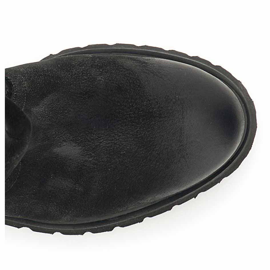 Stivali CafèNoir FD7007 in nubuck nero