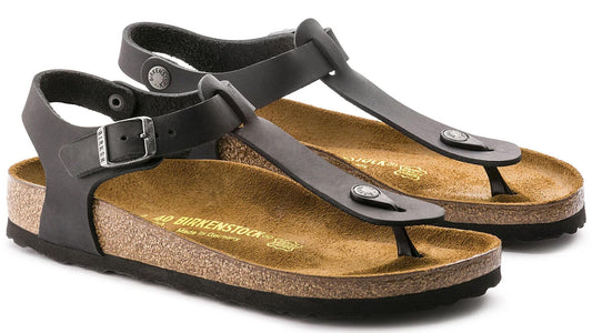 Sandali infradito Kairo Birkenstock 147111 in pelle nero (35-40)