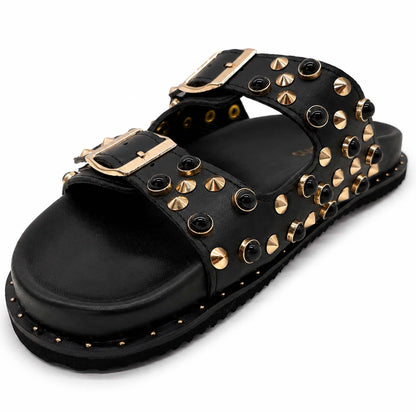 Sandali Ermans 4040 ciabatte donna nero