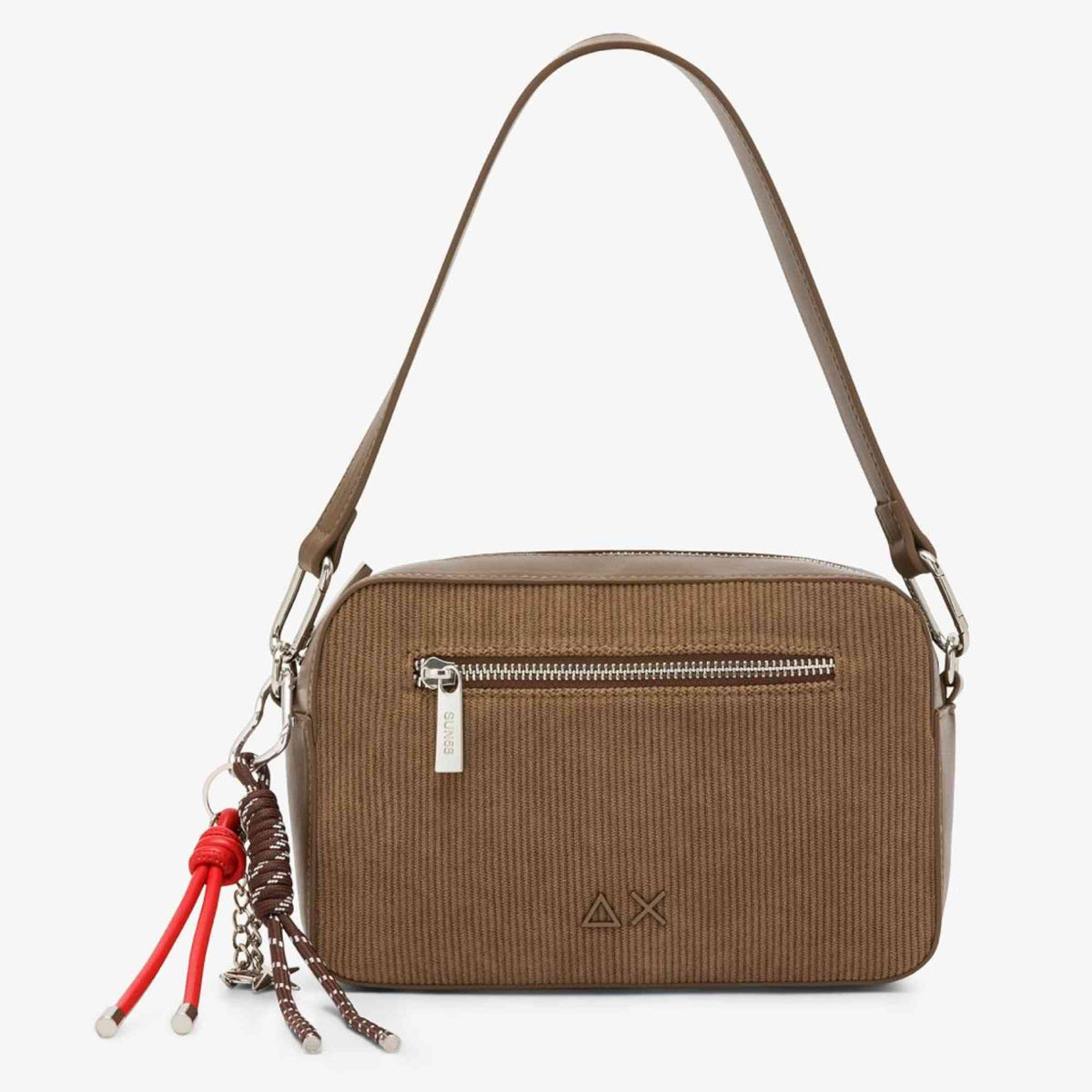 Camera bag velvet corduroy SUN68 Y46218_77 beige scuro
