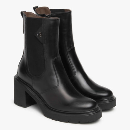 Stivaletti NeroGiardini Chelsea I618080D-100 Donna in Pelle Nera