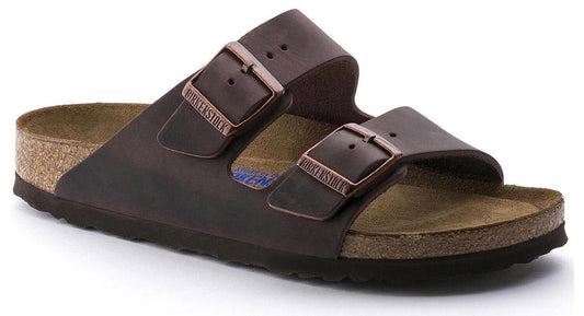 Sandali Arizona Soft Birkenstock 0452763 in pelle marrone habana (41-46)