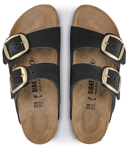 Sandali Arizona Big Buckle Birkenstock in nubuck nero 1023290 (35-41)