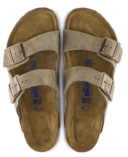 Sandali Arizona Soft Birkenstock camoscio taupe 951303 (41-46)