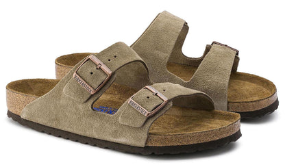 Sandali Arizona Soft Birkenstock camoscio taupe 951303 (41-46)