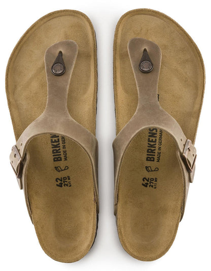 Infradito Birkenstock Gizeh 943811 in pelle oliata tabacco (41-46)