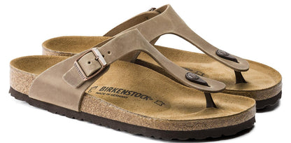 Infradito Birkenstock Gizeh 943811 in pelle oliata tabacco (41-46)
