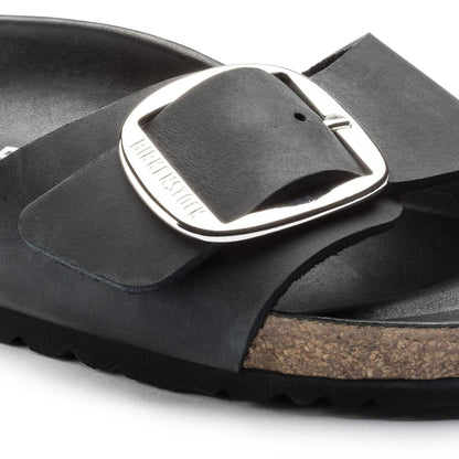 Sandali Birkenstock Madrid Big Buckle in pelle nera 1006523
 (35-41)
