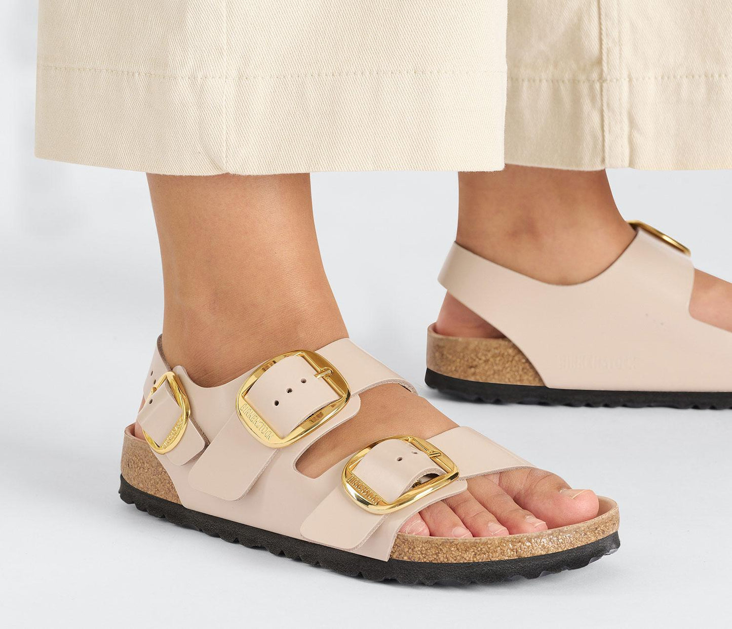 Sandali Milano Birkenstock 1026484 in pelle beige (35-41)