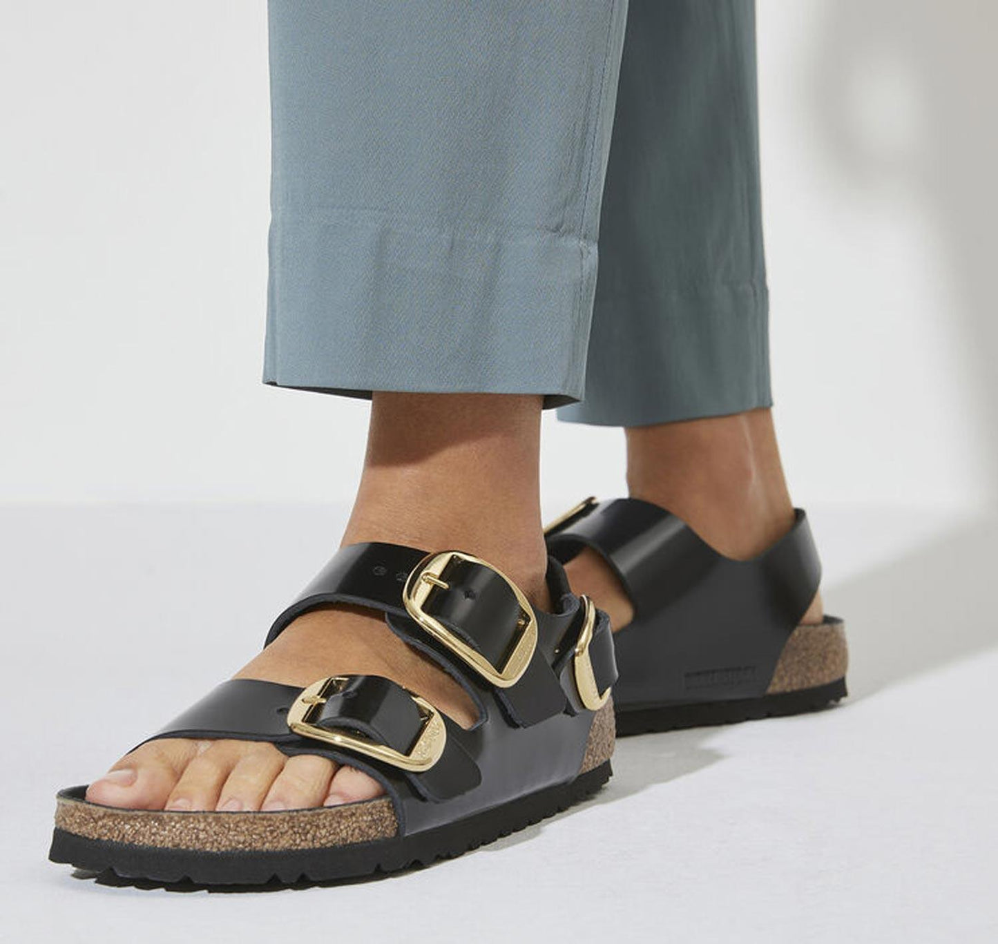 Sandali Milano Birkenstock 1024211 in pelle black (35-41)