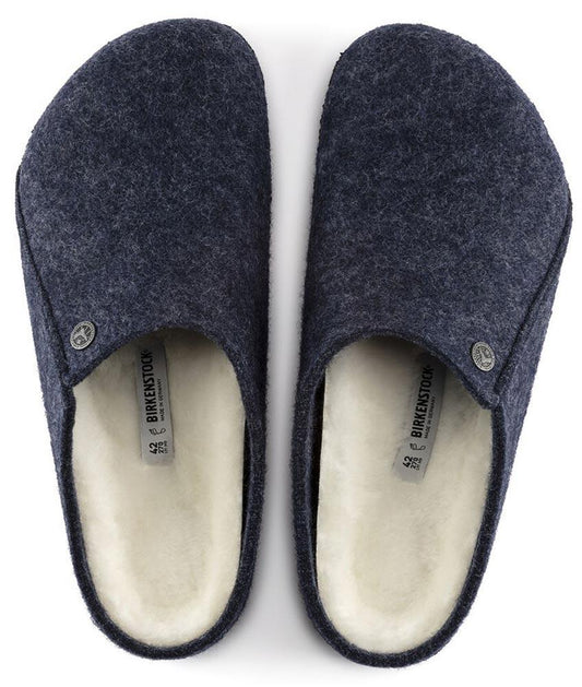 Sabot Zermat Birkenstock 1017539 pantofole Blu feltro Lana (35-41)