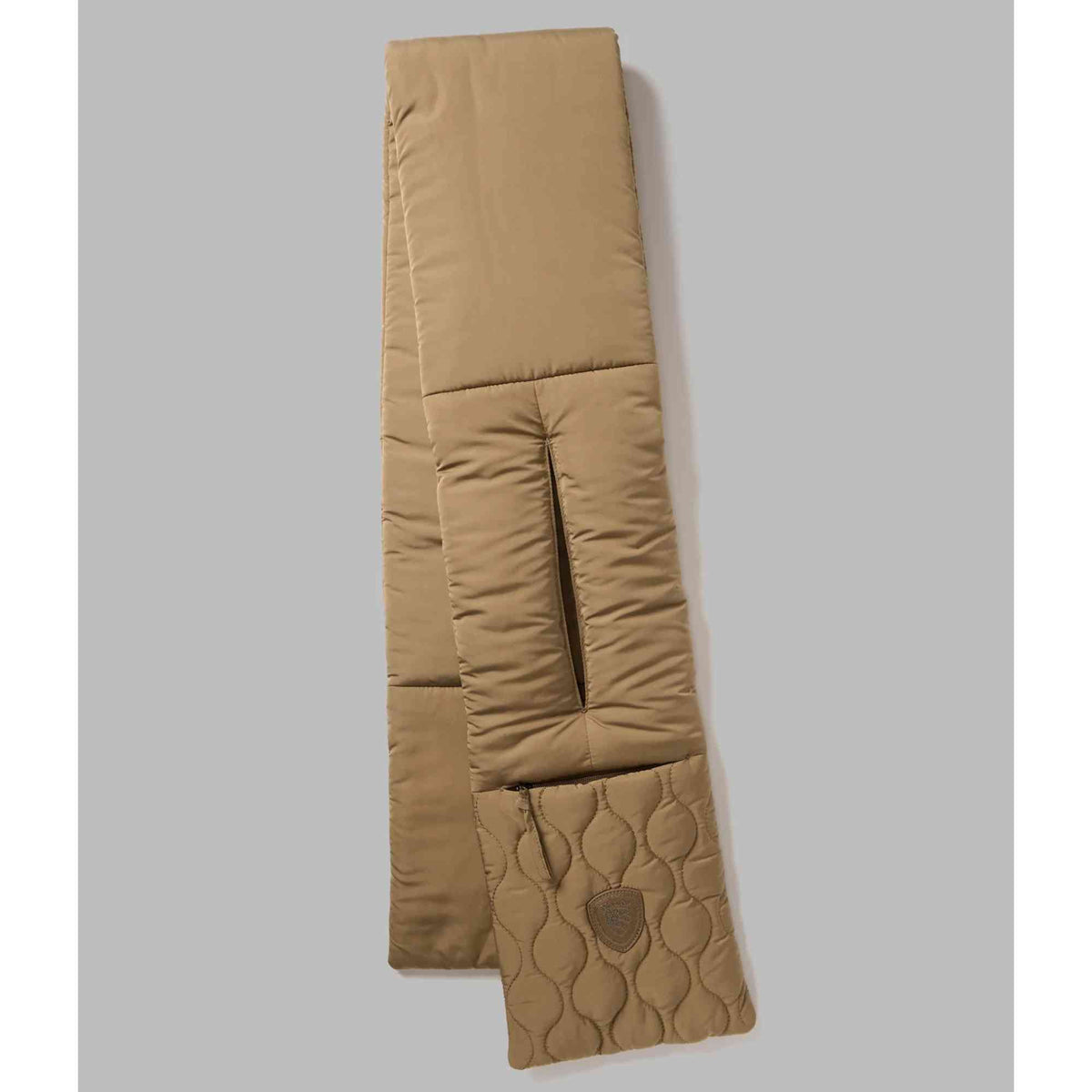 Sciarpa imbottita Blauer SCARF01 donna verde Military con tasca zip – fotografia 3 di 3