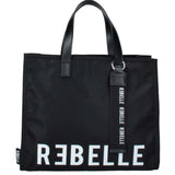 Borsa Rebelle Electra Nylon Nera | Tote Bag con Tracolla