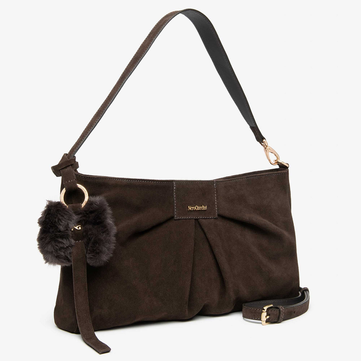 borsa a spalla NeroGiardini I644341D-300 testa di moro