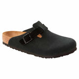 Sabot Boston corduroy Birkenstock 1026172 camoscio nero (41-46)