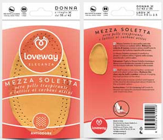 Mezzo sottopiede antiscivolo in pelle