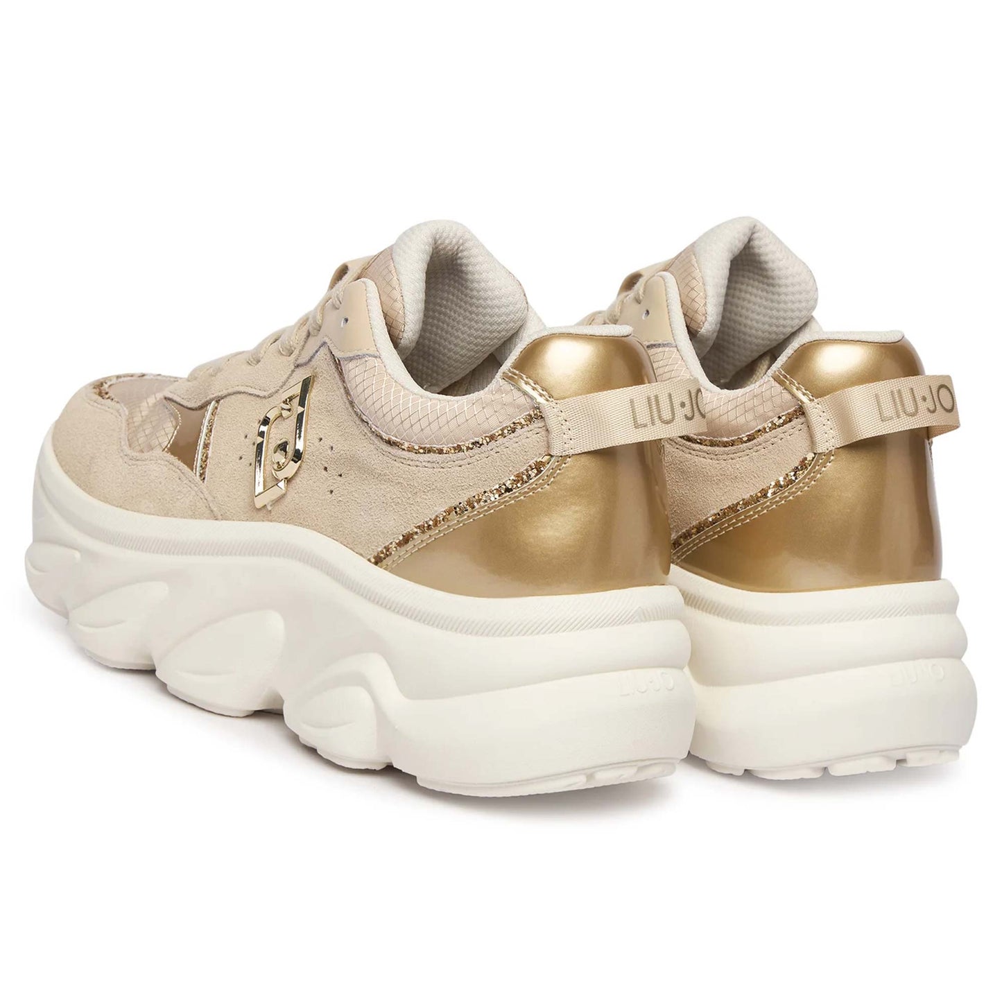 Sneakers LIU JO "Steffy 01" BA6025 beige/oro