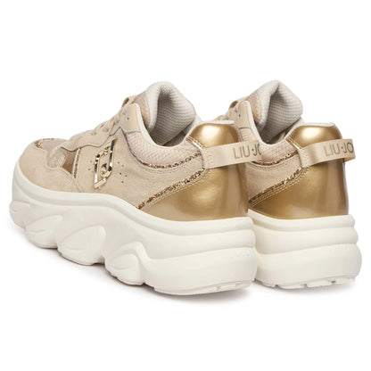 Sneakers LIU JO "Steffy 01" BA6025 beige/oro