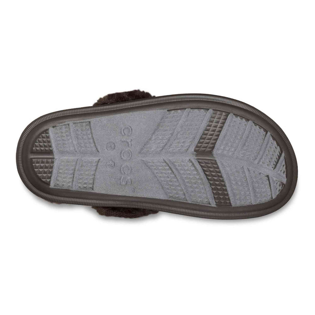 Sabot Classic Fuzz Scuff Crocs nero pelliccia ecologica 212143
