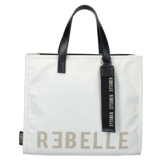 Borsa shopping  REBELLE ELECTRA NYLON avorio