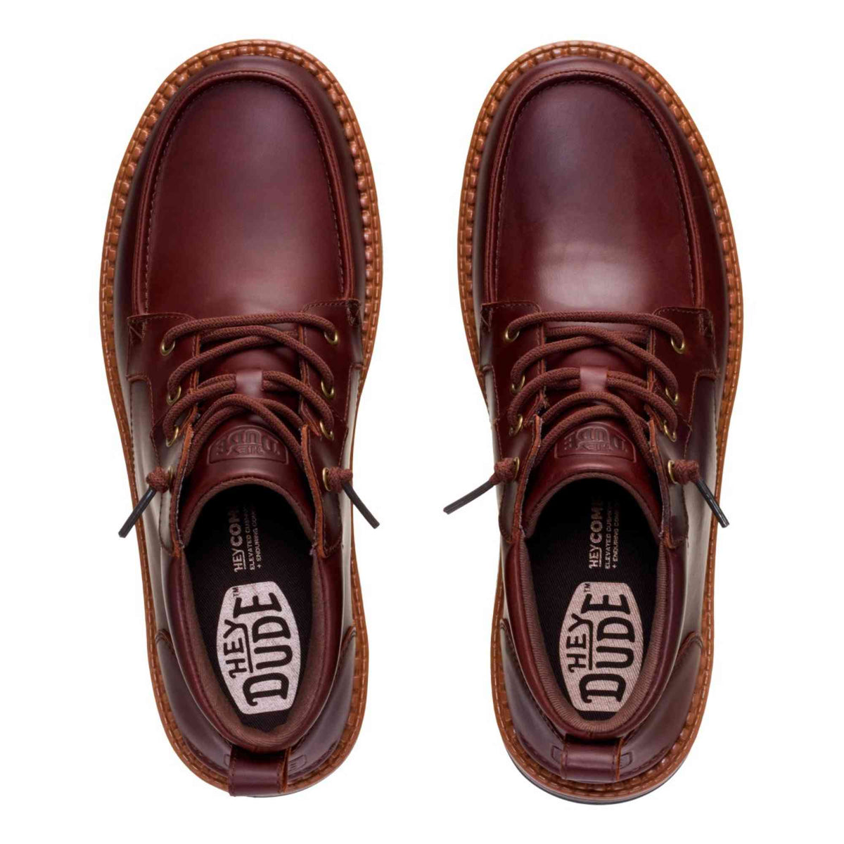 Polacchino Hey Dude Flint Boot Stringata in Pelle 45878-2ON