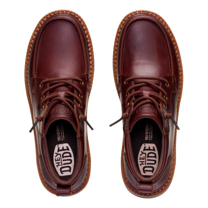 Polacchino Hey Dude Flint Boot Stringata in Pelle 45878-2ON