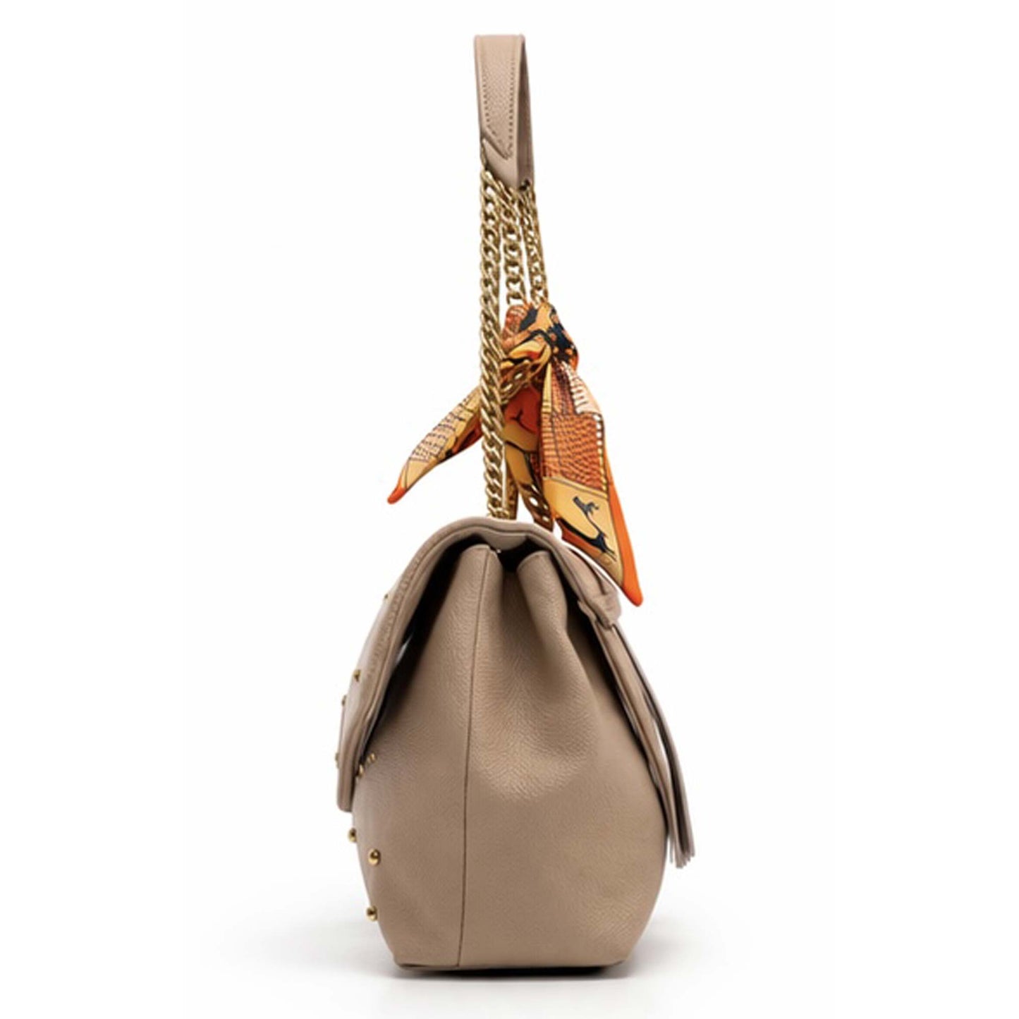 Bowling bag foulard La Carrie 161P-WM-320-TBL Borsa beige