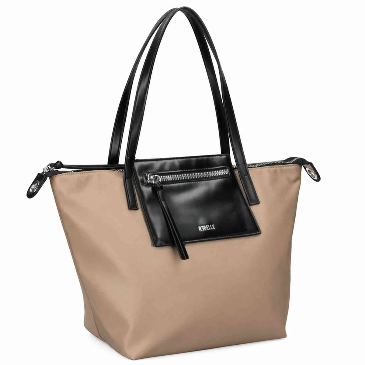 Borsa a spalla REBELLE NOA NYLON creta