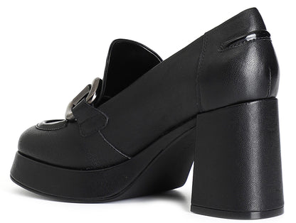 Mocassino CafèNoir LD4001 scarpe donna in pelle nera