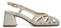 Sandalo CafèNoir EL9002 scarpe donna in tessuto lurex
