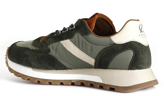 Sneakers CafèNoir PC6434 scarpe uomo verde