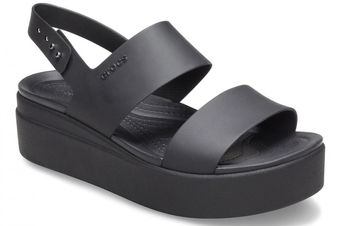 Sandali Crocs Brooklyn Low Wedge 206453-060 nero