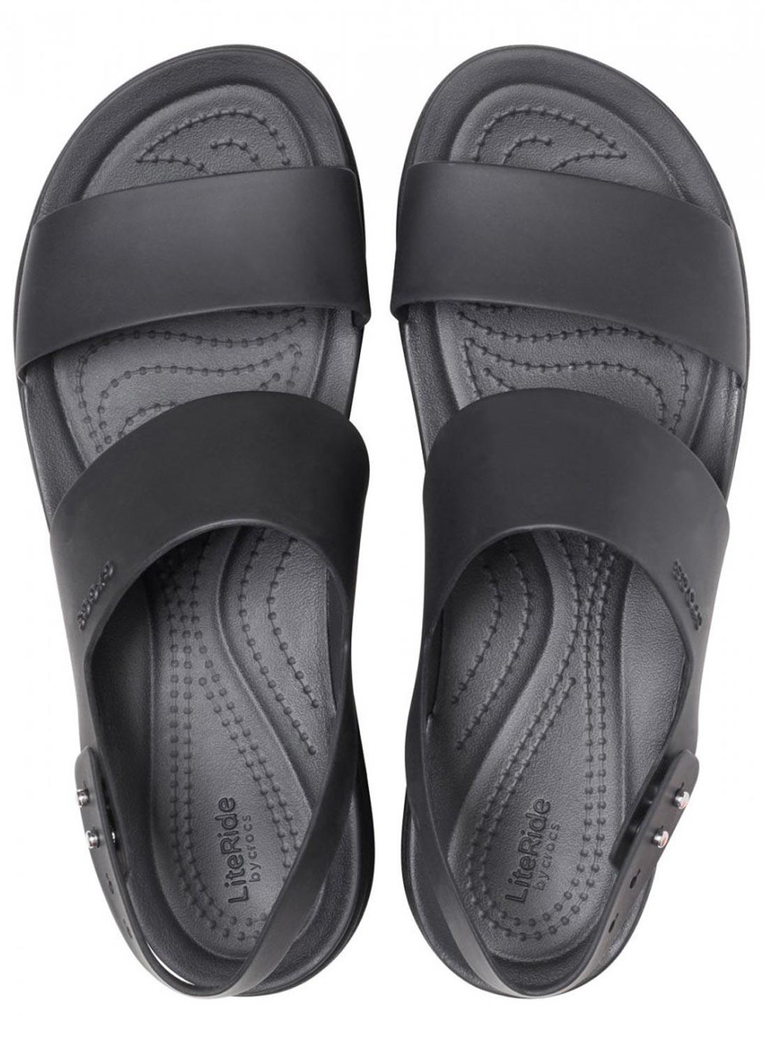 Sandali Crocs Brooklyn Low Wedge 206453-060 nero