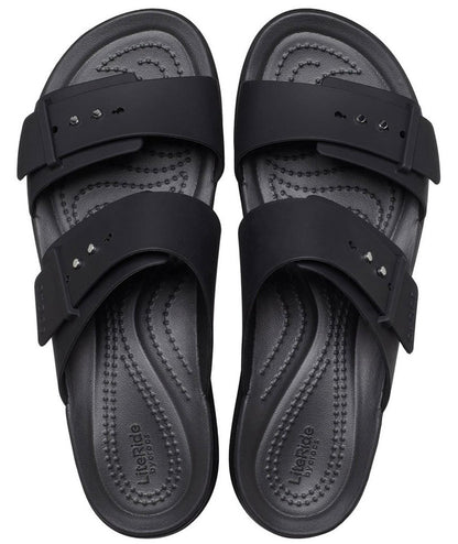 Sandali Crocs Brooklyn Buckle Low Wedge 207431-001 nero