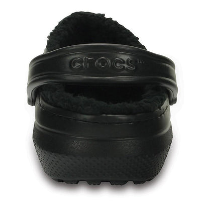 Sabot Classic Lined Glog Crocs nero pelliccia ecologica 203591