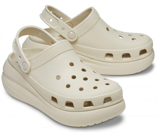 Sabot Classic Glog Platform Crocs 206750-2Y2 beige