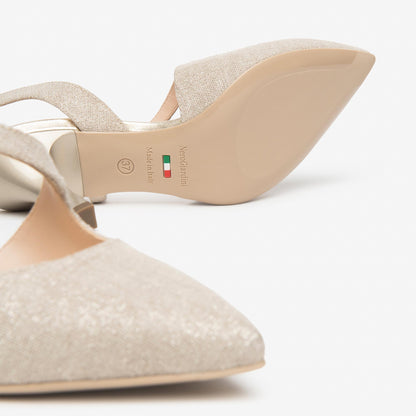Décolleté NeroGiardini Donna Oro E607010-412 | Tacco Comodo 7,5 cm