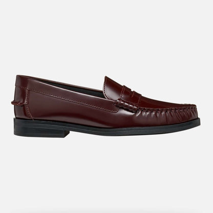 Mocassini GEOX "Noemen" D680XA Rosso Bordeaux scarpe donna